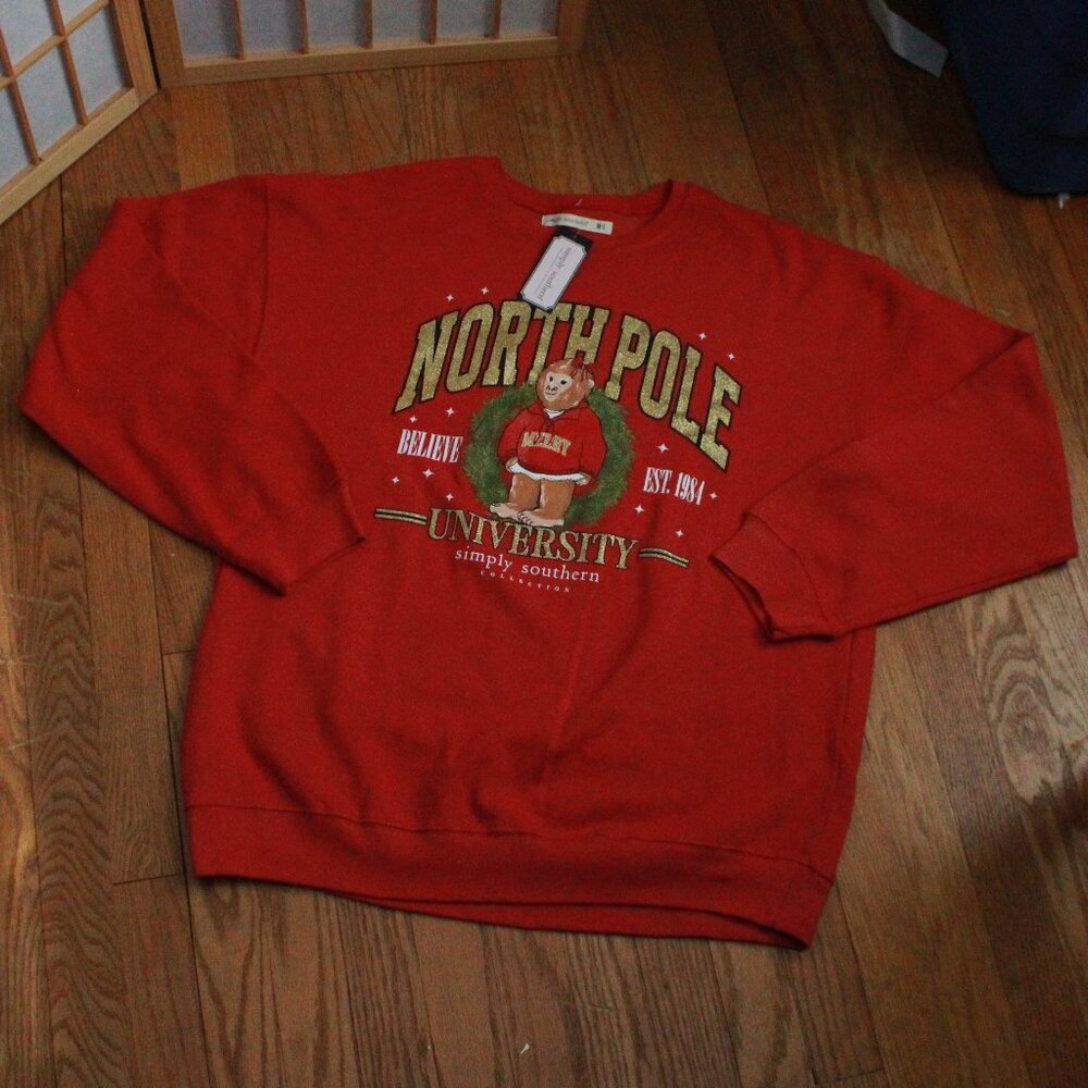 Simply Southern Christmas Themed Graphic Sweatshirt